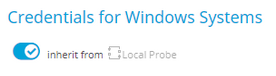 Inherited Credentials for Windows Systems Inherited Credentials for Windows Systems