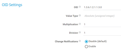 OID Settings OID Settings